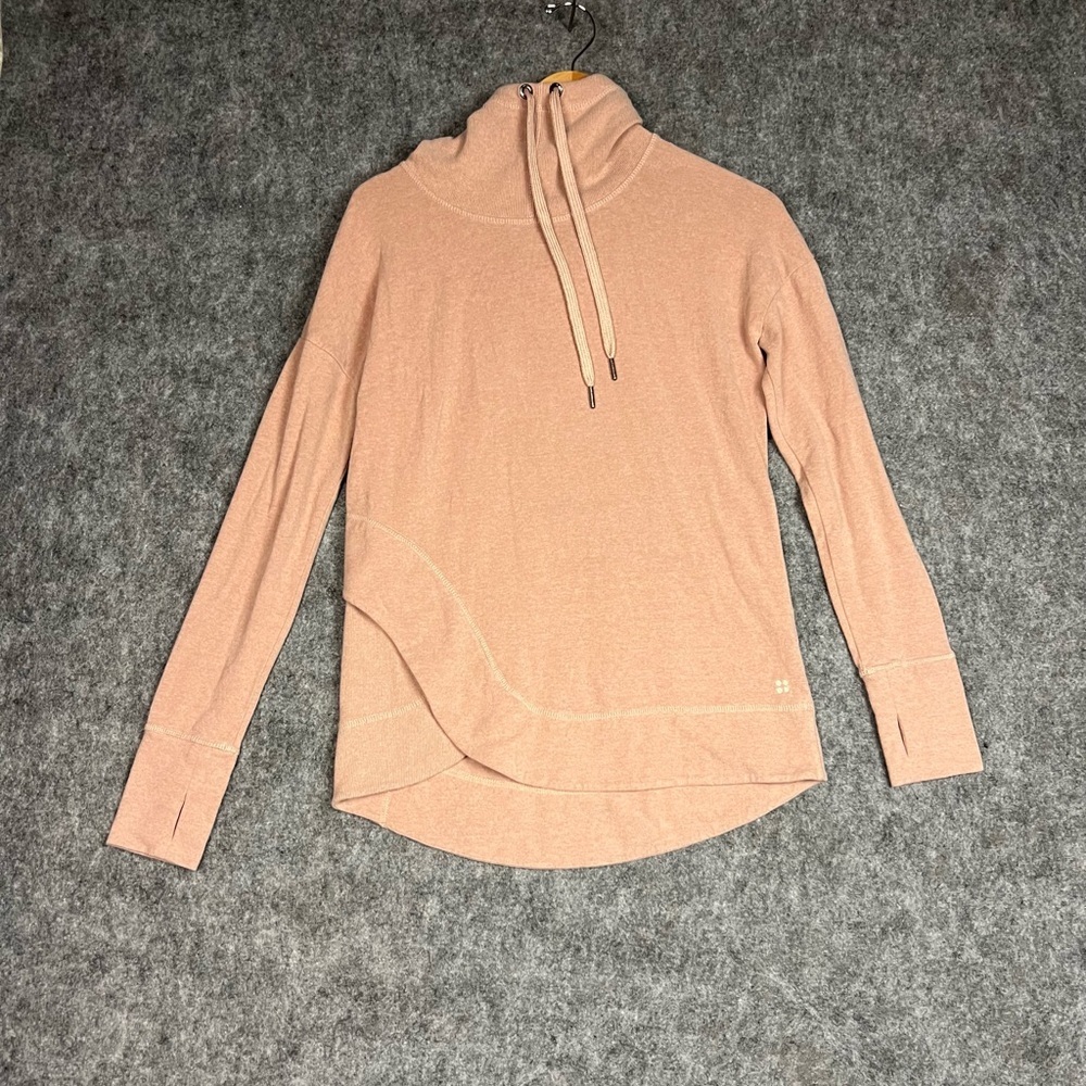 Sweaty Betty Escape Luxe Fleece Hoody Misty Rose Pink Soft Casual Size S